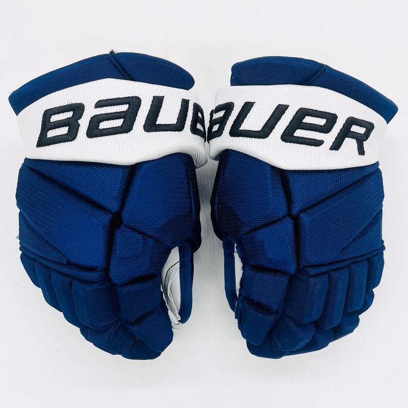 Bauer Vapor Hyperlite Hockey Gloves-13"-Grey Clarino Palms-Custom Short Cuffs