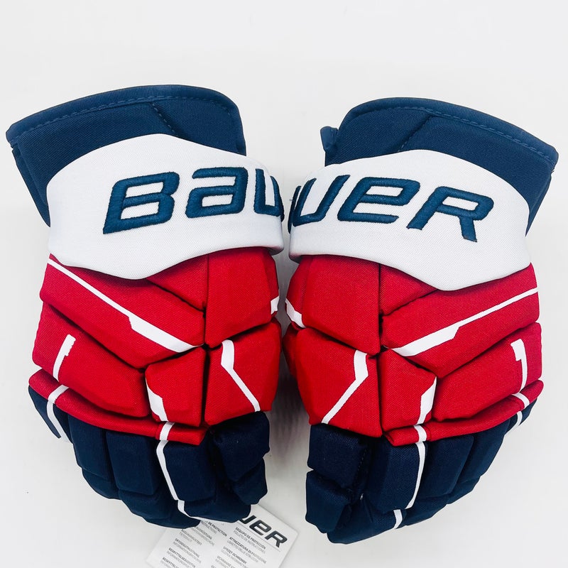 New Bauer Supreme MACH Hockey Gloves-13"-Single Layer Palms- Custom Vapor Cuff