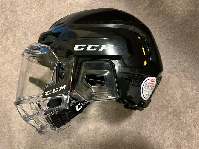 Used Adult Small CCM  Tacks 310 Helmet W/shield