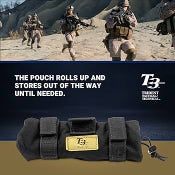 T3 GEAR DUMP POUCH SMALL BLACK MOLLE BRAND NEW IN BAG