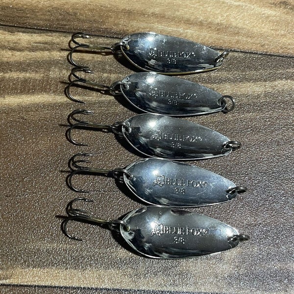 Blue Fox Spoon 3/8 Oz Fishing Lure Bundle Spinner Set