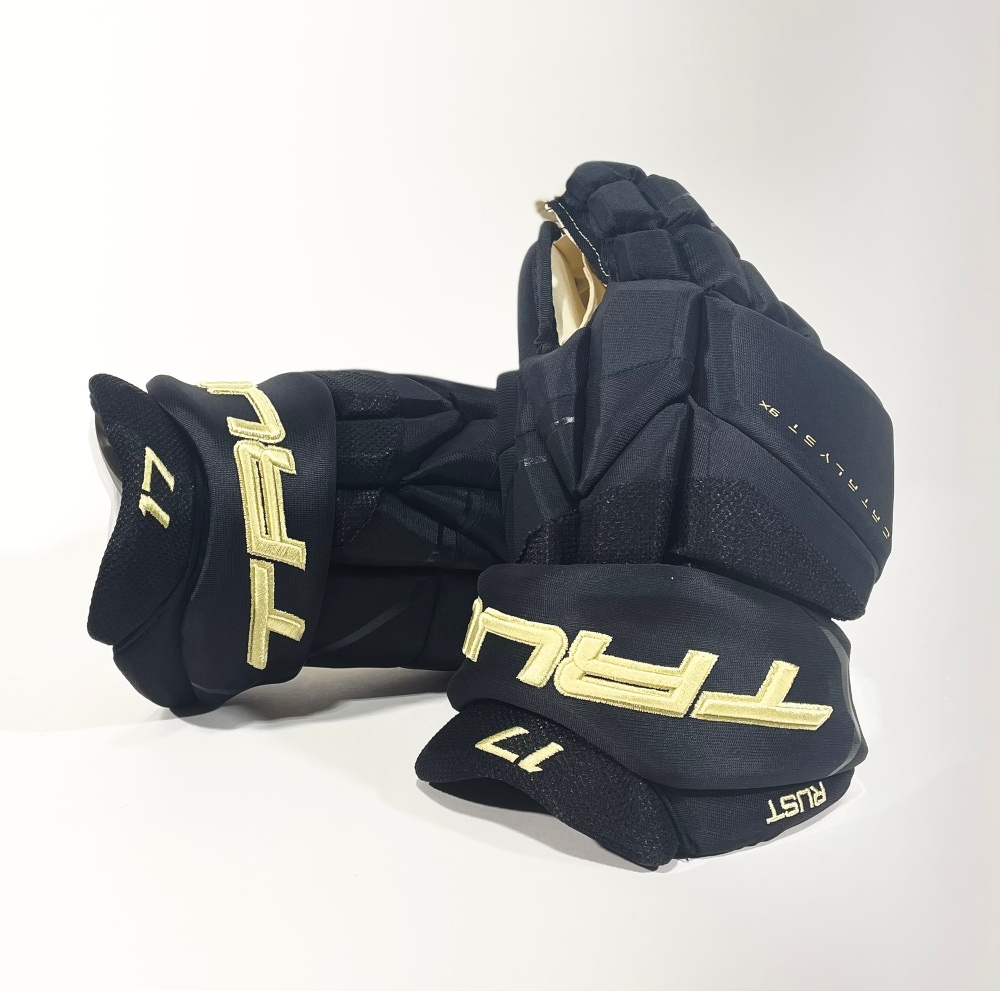New 14" Catalyst 9X NHL Pro Stock Gloves PITTSBURGH PENGUINS Winter Classic - RUST