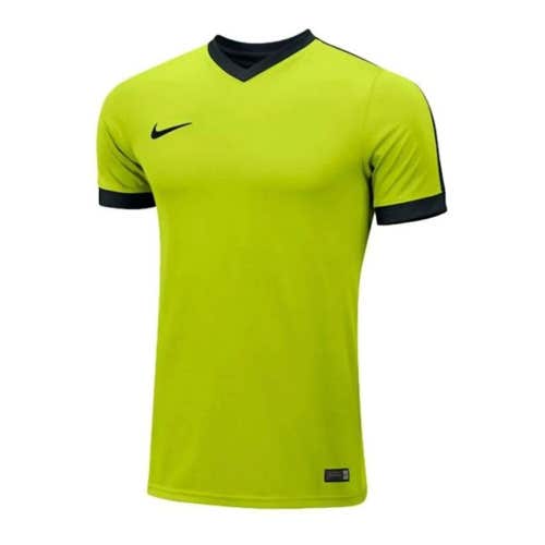 Nike Youth Unisex Striker IV Size Large Neon Yellow Black Soccer Jersey NWT $25