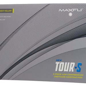 Maxfli 2023 Tour-S Total Performance Urethane Golf Balls - 1 Dozen -Gloss Yellow
