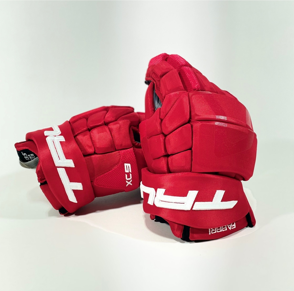 New 13.5" XC9 NHL Pro Stock Gloves DETROIT RED WINGS - FABBRI
