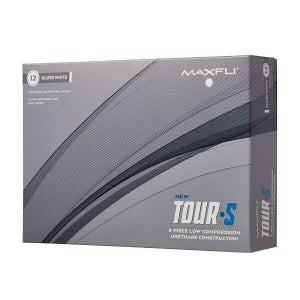 Maxfli 2023 Tour-S Total Performance Urethane Golf Balls - 1 Dozen - Gloss White
