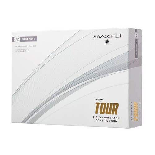 Maxfli 2023 Tour Total Performance Urethane Golf Balls - 1 Dozen - Gloss White