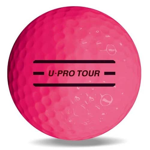 Saintnine U-Pro Tour Golf Balls - Urethane 3 Piece Tour Grade Golf Ball - PINK