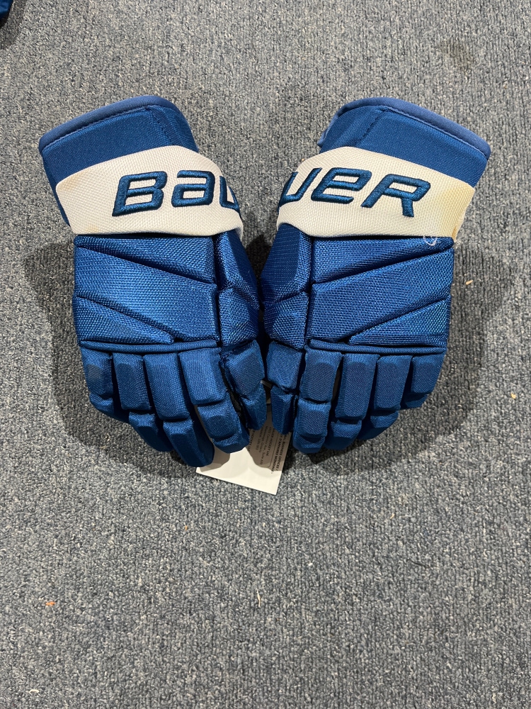 New Blue Bauer Vapor 2X PRO Pro Stock Gloves Compher 14” (Stained)