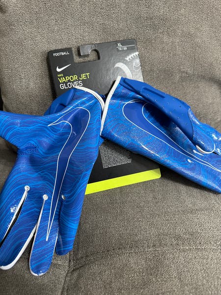 Adult Blue Nike Vapor Jet Gloves XL | SidelineSwap | Buy and