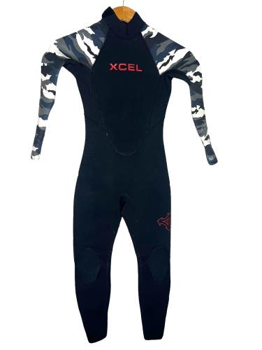 Xcel Childs Full Wetsuit Youth Kids Size 10 Axis 4/3 Back-Zip