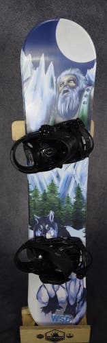 NEW WSD SNOWBOARD SIZE 125 CM WITH NEW SALOMON SMALL BINDINGS