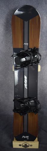 NEW PEAK XV PINNACLE WIDE SNOWBOARD SIZE 150 CM WITH NEW PICCO LARGE BINDINGS