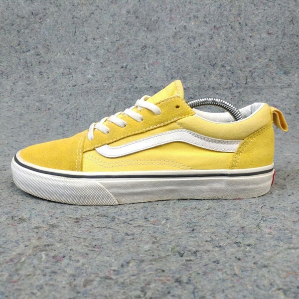Vans Old Skool Kids Shoes Size 5.5Y Youth Skate Sneakers Suede Canvas  Yellow | SidelineSwap