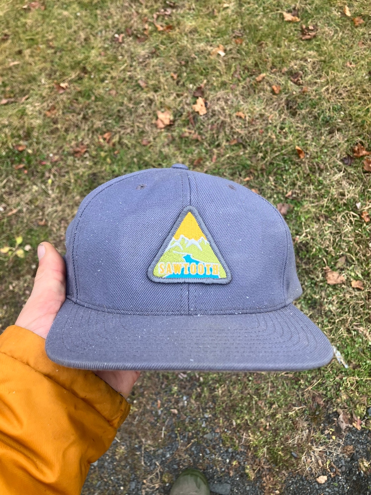 Sawtooth range SnapBack flat brim hat