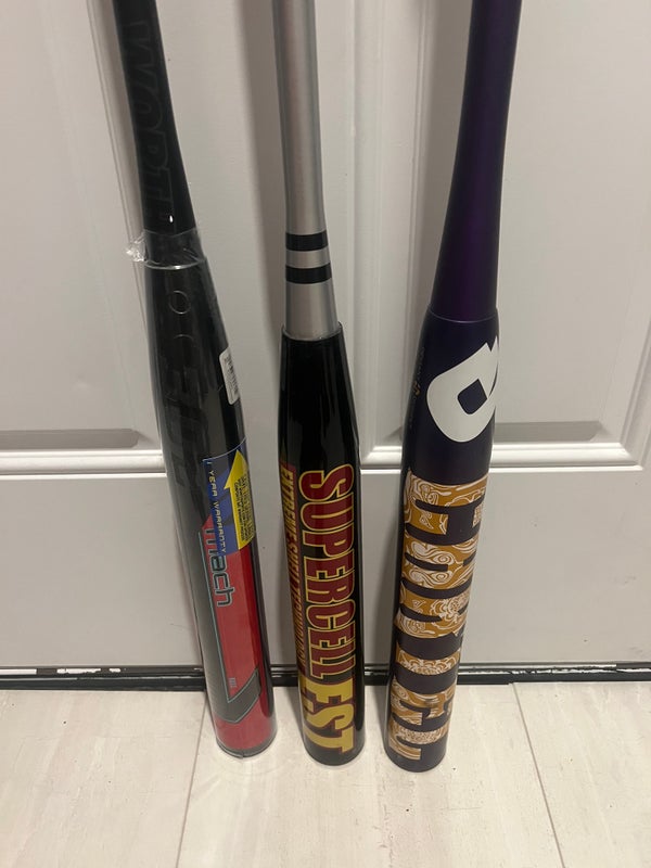 Batte De Softball Worth Powercell SBTW - 34 Pouces, 28 Oz, Canon 2 1/4, Bleue