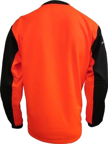 Vizari Vallejo Goalkeeper Jersey - Padded Elbows | Orange/Black Size Small |VZAP90028A-AS