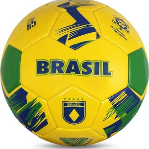 Vizari National Team Soccer Balls | Yellow Brazil Size 5 | VZBL91864-5