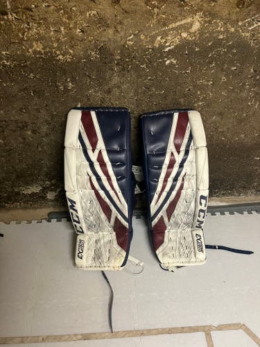 Used 33" CCM Extreme Flex 4 Goalie Leg Pads
