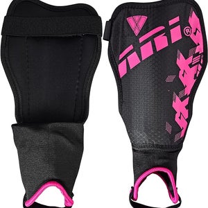 Vizari Napoli Soccer Shin Guards | Pink/Black Size - PW VZSG70054-PW