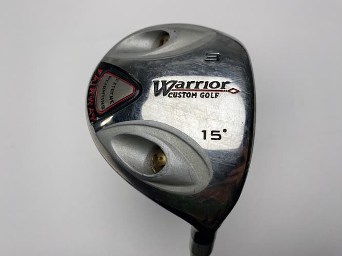 Warrior Custom Golf 3 Fairway Wood 15* Long Drive Regular Graphite Mens RH