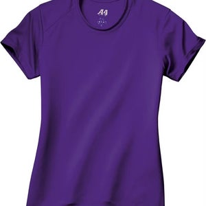 A4 Womens Cooling Performance NW3201 Size XXLarge Purple Crew Neck Shirt New