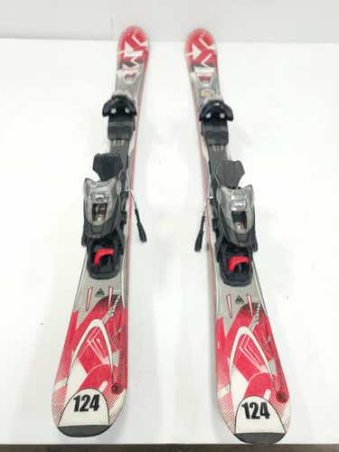 Used K2 Strike 124 Cm Boys' Downhill Ski Combo