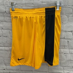 Nike Youth Striker III 540757 Size Medium Gold Yellow Black Soccer Shorts New