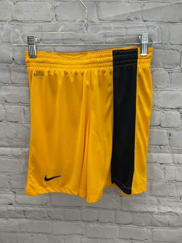 Nike Youth Striker III 540757 Size Medium Gold Yellow Black Soccer Shorts New