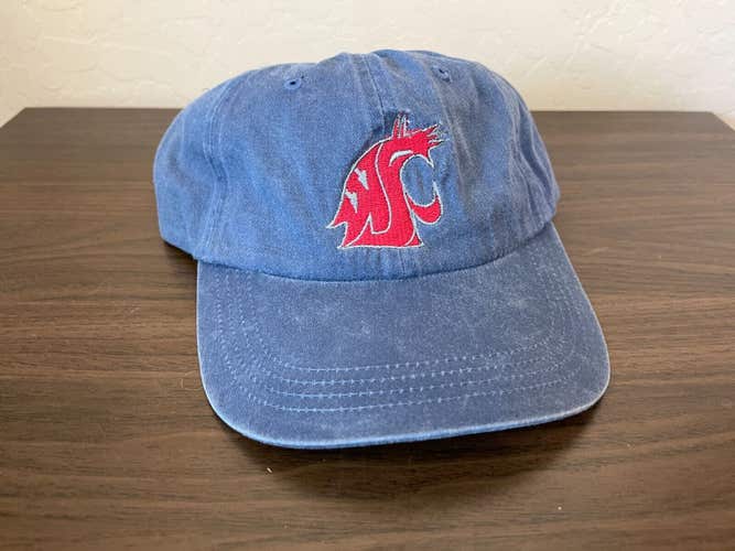 Washington State Cougars NCAA SUPER AWESOME Blue Adjustable Strap Cap Hat!