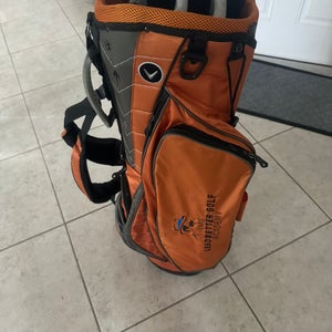 Callaway Golf Carry Bag with double shoulder strap and rain cover . Logo on side