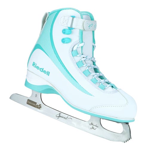 Riedell Soar 625 Softboot Figure Skates (Mint/White) - Medium Width