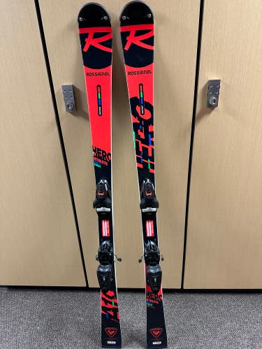 Used Kid's 2022 Rossignol 141 cm Racing Hero Athlete Multi Event Skis With Bindings