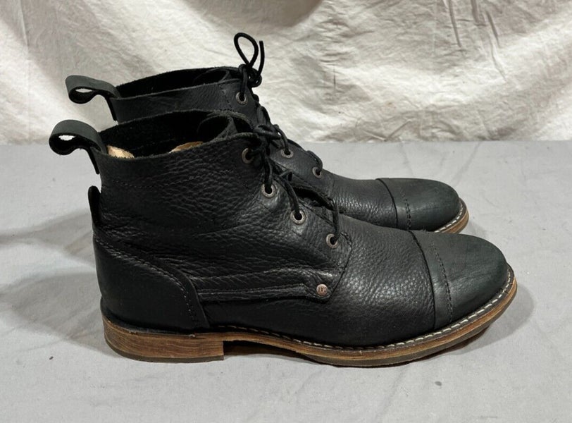 Caterpillar Morrison Black Leather Lace Up Boots These @wescoboots Morrison roper boots in  main image 4