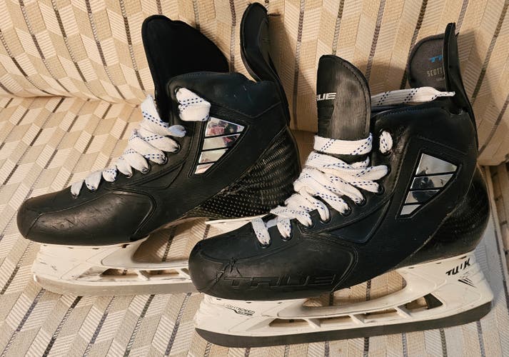 Ryan Graves Used True Pro Custom Regular Width Pro Stock Size 11 Hockey Skates