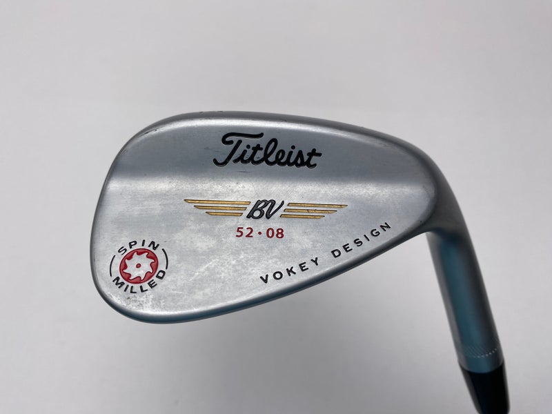Titleist 2009 Vokey Spin Milled Chrome 52* 8 Bounce Wedge Steel Mens RH
