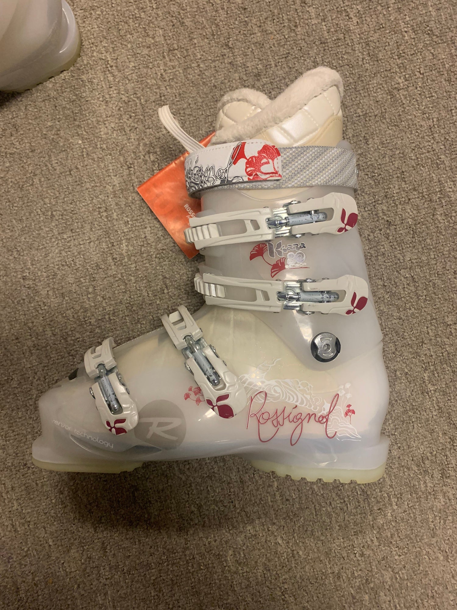 Rossignol Kiara Sensor 80 27.5 Ski Boots Women's White Alpine New