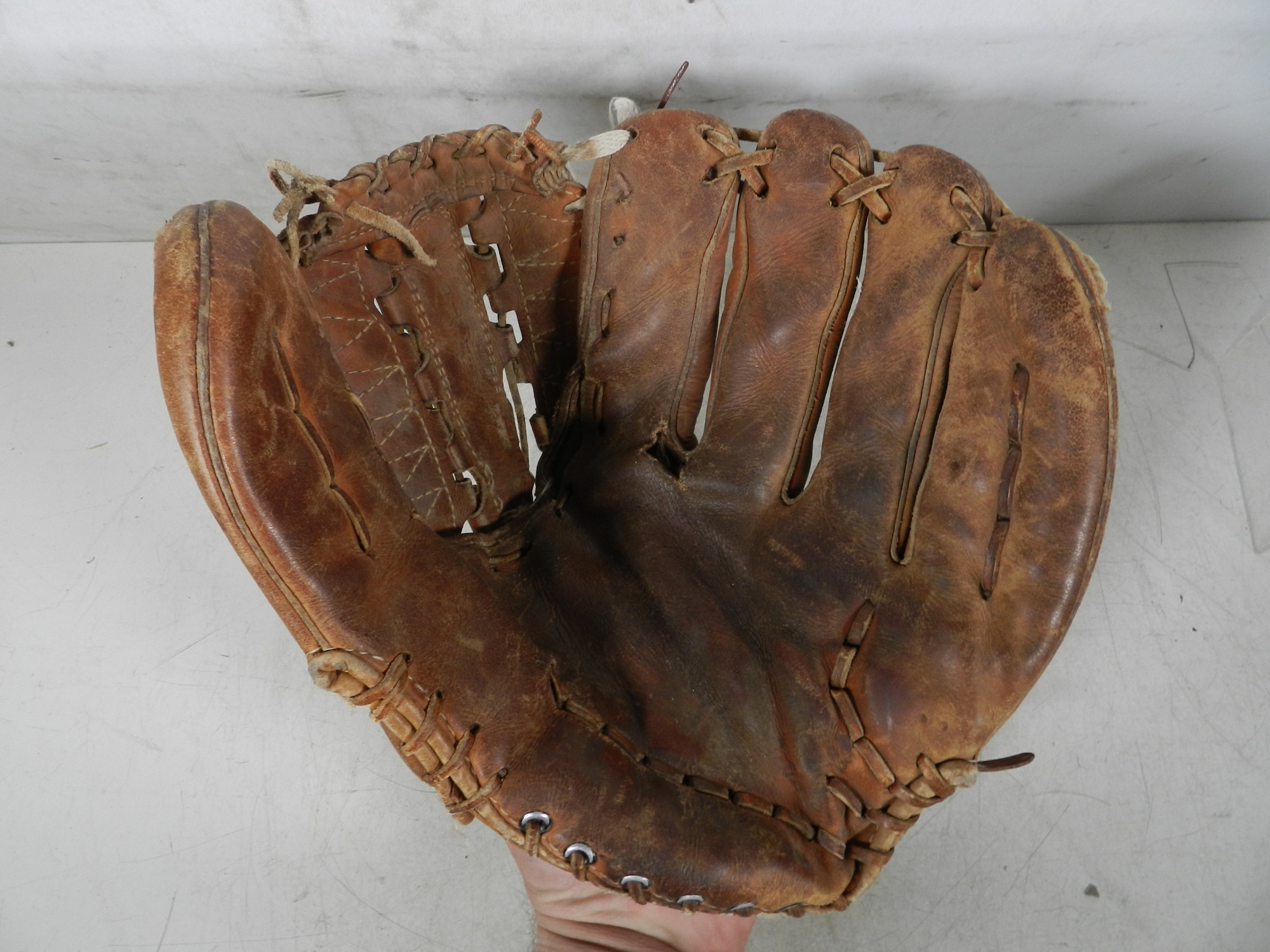 Vintage WILSON Baseball Glove THE A2000 XLC Brown Genuine Leather RHT