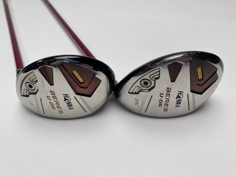Honma U-06 4 & 5 Hybrid Set 22* 25* ARMRQ X 3 Star 38g Ladies Graphite Womens RH