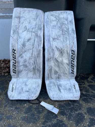 Used Medium Bauer Supreme M5 Pro Goalie Leg Pads 34”