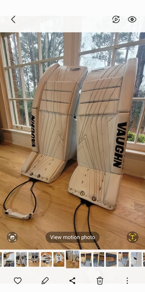 Used 34" Vaughn Velocity V9 Goalie Leg Pads