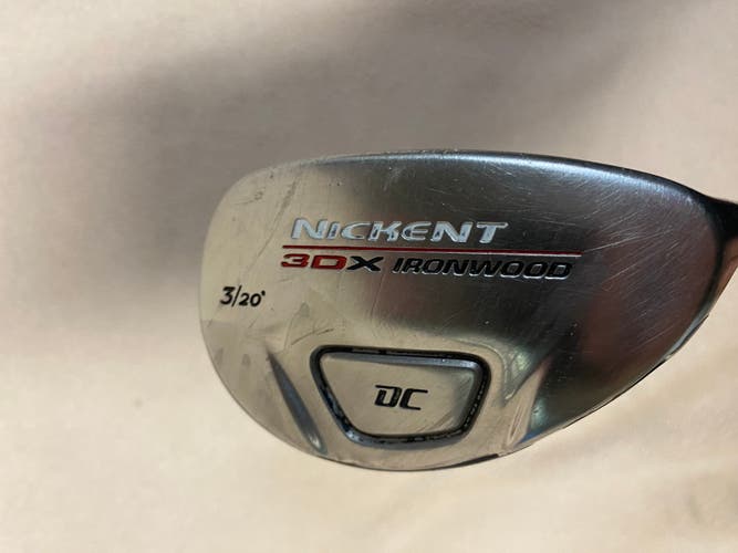 Used Right Handed Nickent 3DX Fairway Wood Uniflex 3 Wood