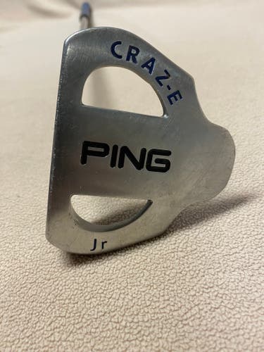 Silver Junior Used Ping Right Handed Mallet CRAZ-E Putter Uniflex 29"