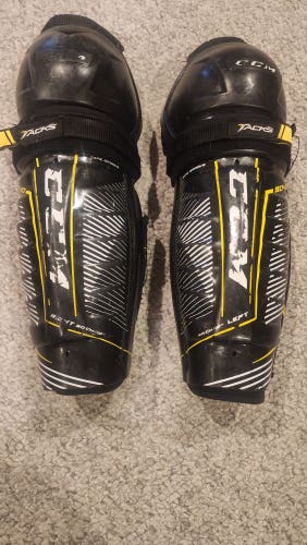 Junior Used CCM Tacks 9040 12" Shin Pads