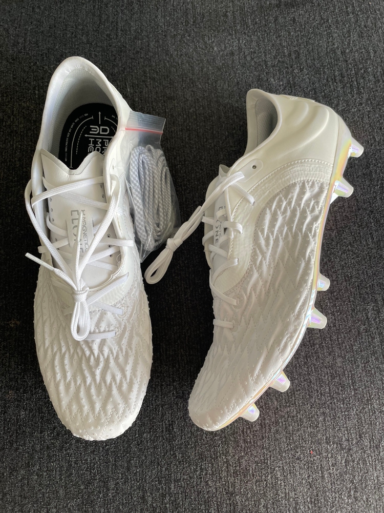 Under Armour Clone Magnetico Pro 2 FG White Soccer Cleats Size 10.5
