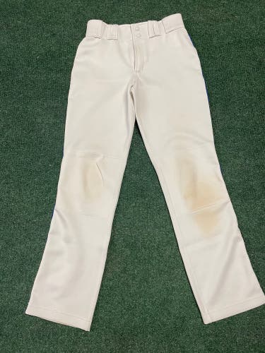 Marucci Baseball pants YL White Royal Blue Piping
