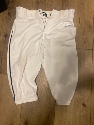 White Used Medium Nike Game Pants