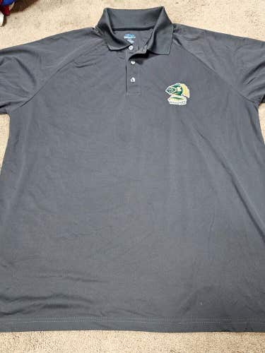 LONDON KNIGHTS OHL Black Extreme 100% Polyester Worn Polo Shirt 2XL