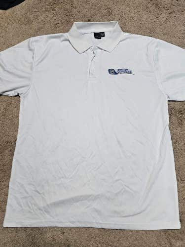 2014 NHL Scouting Combine Player Pro Large Locker Room Dry Fit Worn Polo Shirt