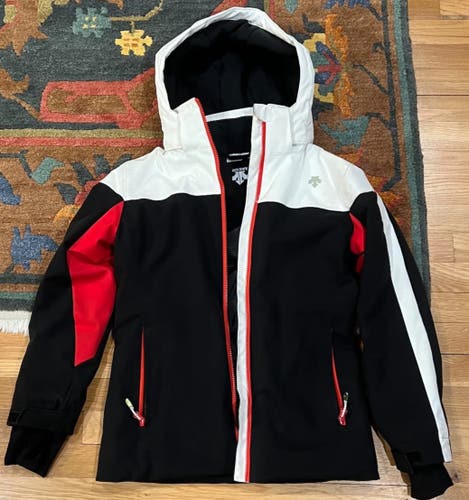Descente Ski Jacket Black Used Kids Unisex Size 14